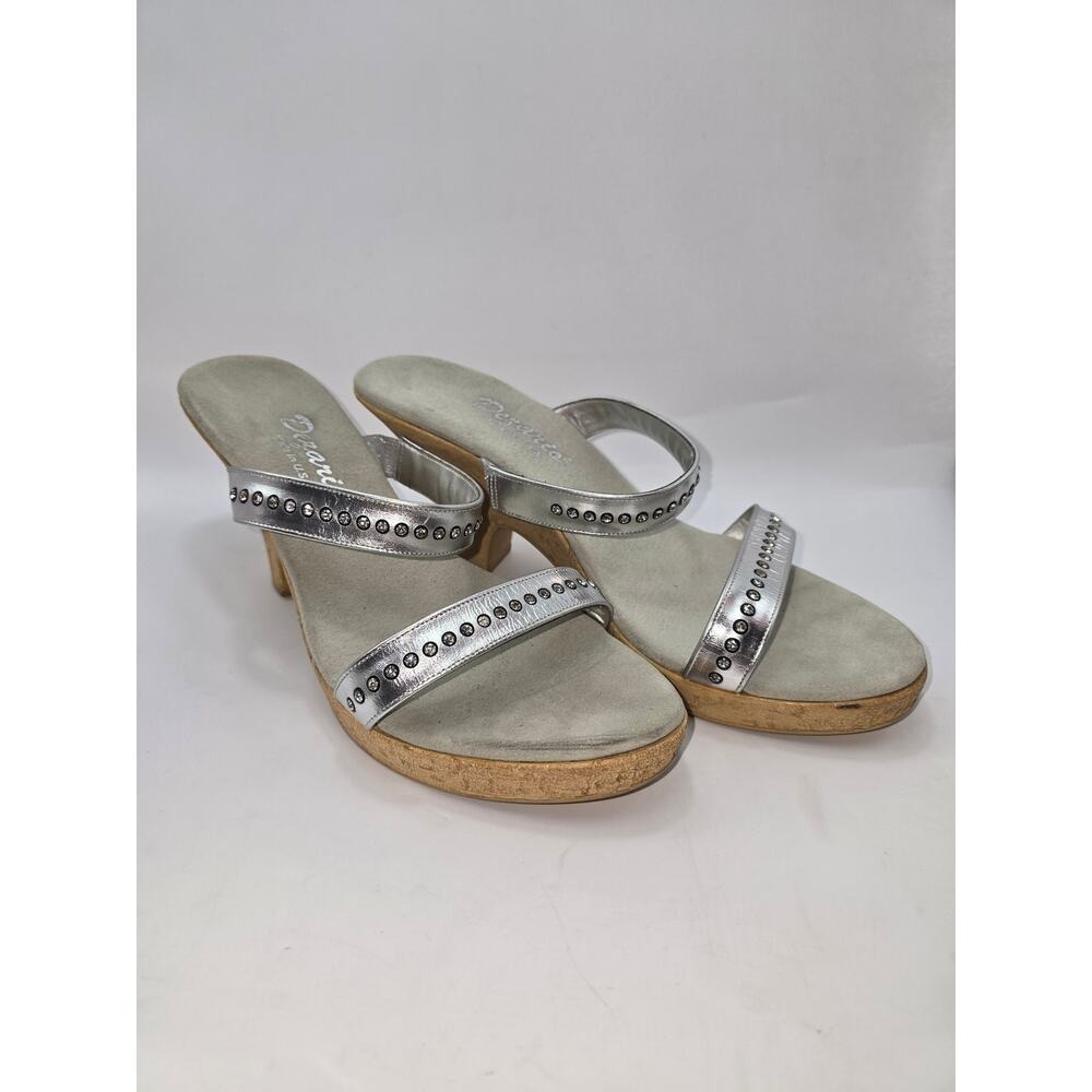 Dezario Strapy‎ Wedge Rhinestone Sandals ~ Sz 11